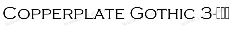 Copperplate Gothic 3字体转换